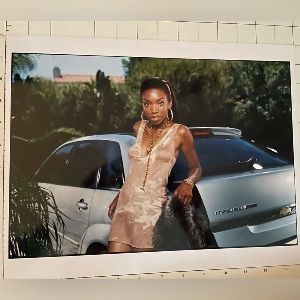 Photograph of singer Brandy